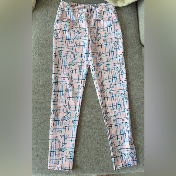 Lilly Pulitzer Pants - Lilly Pulitzer Luxletic Corso Golf Pants in the "Talk Birdie to Me" print  XXS